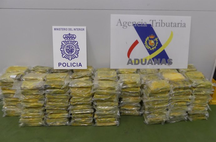 La cocaína incautada en el puerto de Algeciras