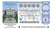 Loterías celebra los aniversarios del Teatro Real con la emisión de cuatro décimos conmemorativos en octubre