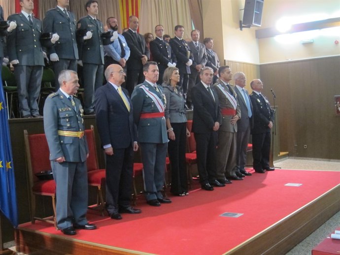 Celebració de la patrona de la Guàrdia Civil, a Sant Andreu de la Barca