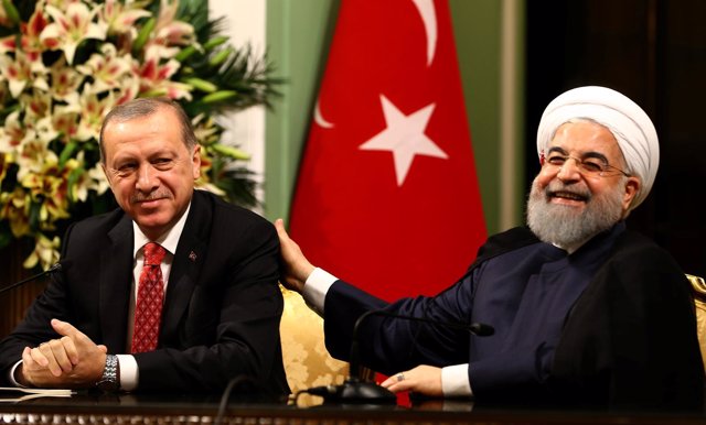 Recep Tayyip Erdogan y Hasán Rohani