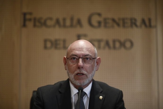 El fiscal general de l'Estat, José Manuel Maza, en roda de premsa
