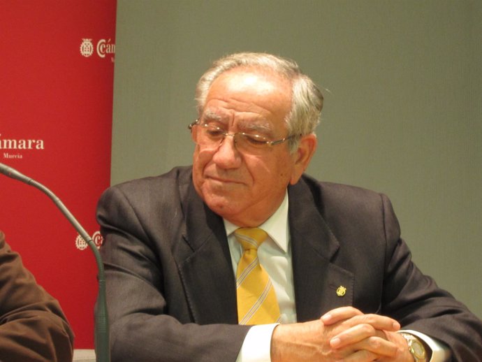 El presidente de la Cámara de Comercio de Murcia, Pedro García Balibrea