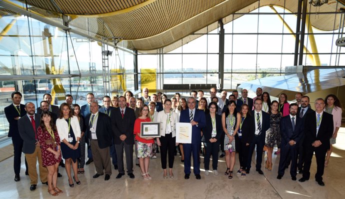 El aeropuerto de Barajas recibe el Sello de la Excelencia Europeo