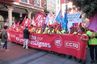 La marcha por las pensiones "dignas" llega a Valladolid para reclamar al Gobierno su mejora y escuche propuestas