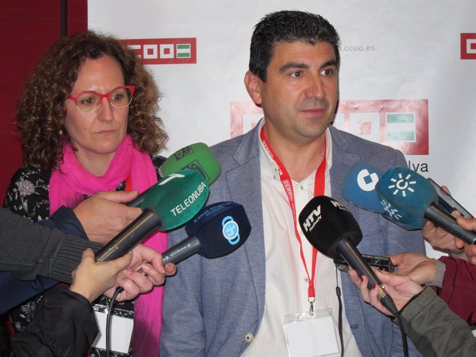 Emilio Fernández, secretario general de CCOO en Huelva. 