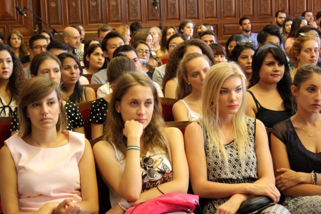 Recepción de alumnos extranjeros que estudian este cuatrimestre en la UJA.