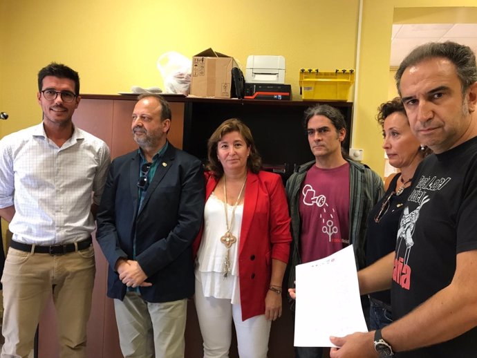 Concejales de PDeCAT, ERC, CUP y el Comú en Lleida