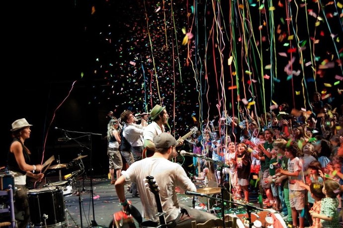 Una actuació del festival Petits Camaleons del 2016