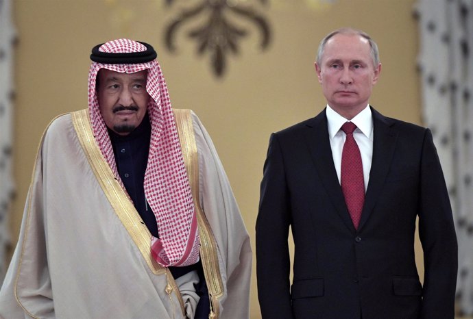 El Rey Salman y Vladimir Putin 