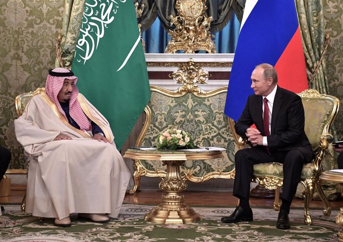 El Rey Salman y Vladimir Putin