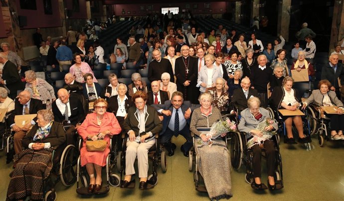 Revilla en el acto de la Fundación Asilo de Torrelavega