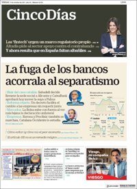 Las portadas de los periódicos económicos de hoy, viernes 6 de octubre