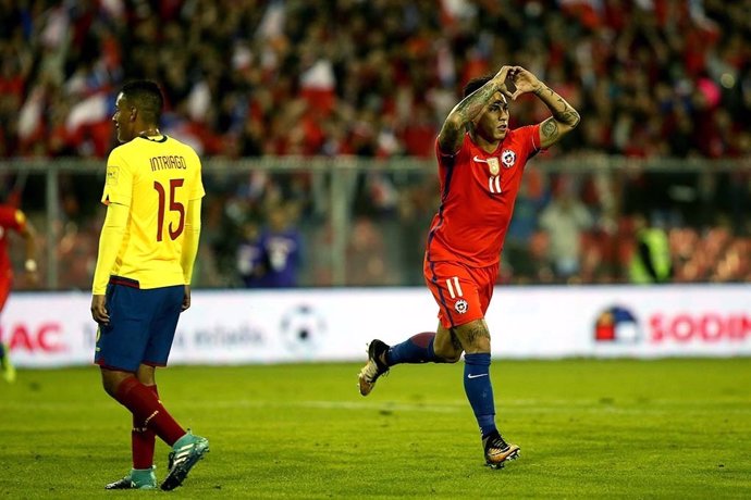 Vargas anota con Chile ante Ecuador