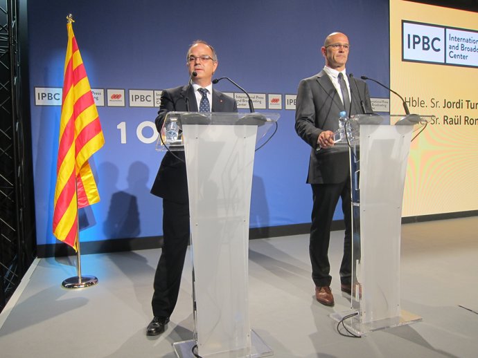 Consellers de la Generalitat Jordi Turull, Raül Romeva              
