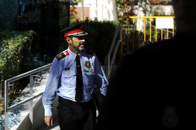 Trapero surt de l'Audiència Nacional després de declarar per sedició