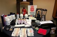 La Policía Foral detiene a cuatro personas en Pamplona con casi diez kilos de cocaína y sustancias de corte