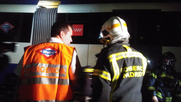Simulacro de incendio Metro de Madrid