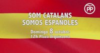 El PP llama a defender con "orgullo" la unidad de España el domingo en Barcelona