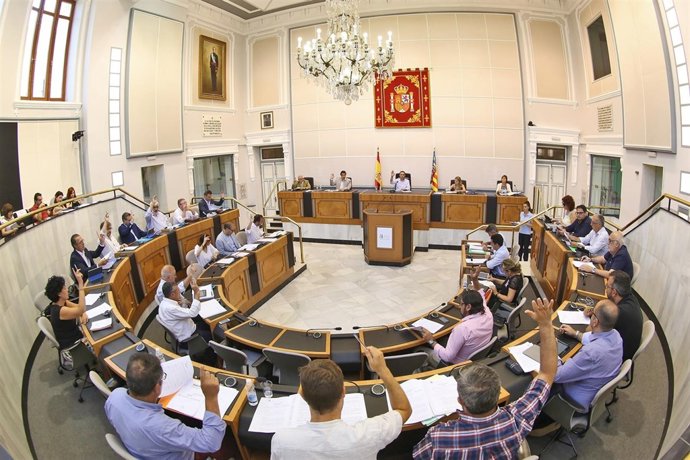 Salón de plenos de la Diputación, imagen de archivo