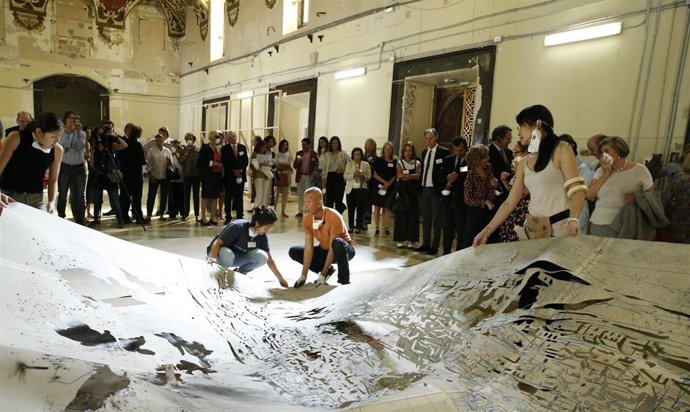 Una de las obras del artista Cai Guo-Qiang