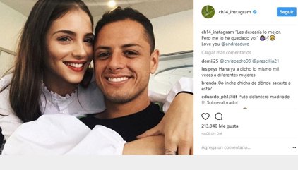El amor entre Andrea Duro y Chicharito es criticado