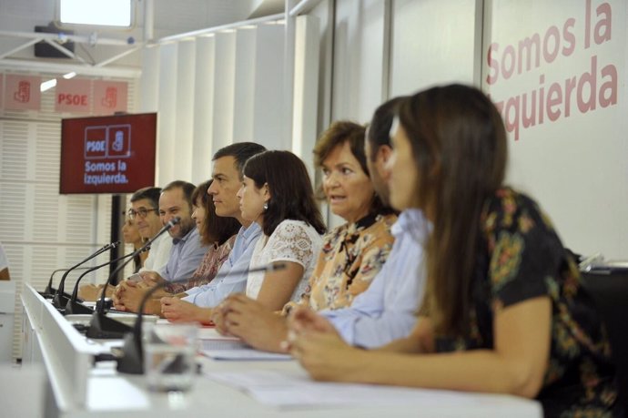 Pedro Sánchez preside la Ejecutiva Federal del PSOE