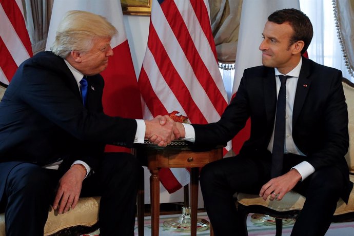 Donald Trump y Emmanuel Macron