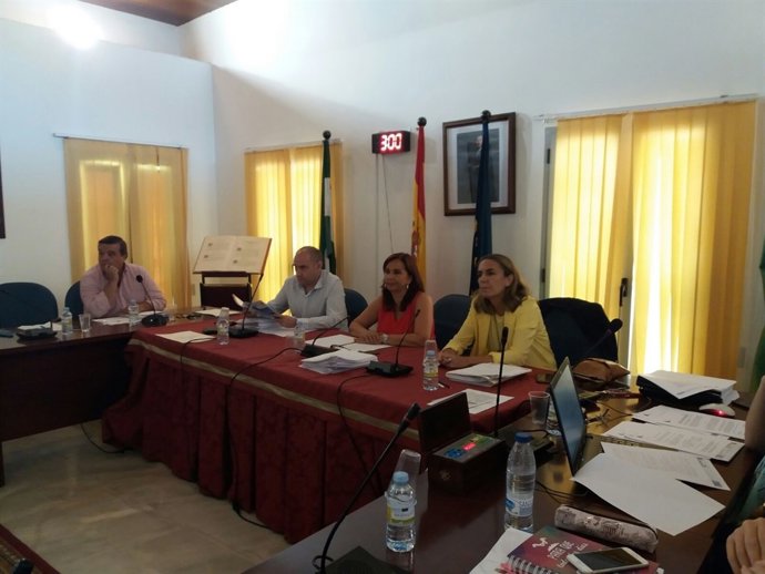 Pleno en el Ayuntamiento de Cantillana (Sevilla)