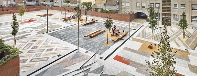 Proyecto del AMB de reurbanización de la plaza Penedès de Cerdanyola del Vallès