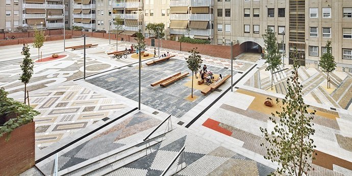 Projecte de l'AMB de reurbanització de la plaça Penedès de Cerdanyola del Vallès