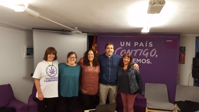 Jornada de debate en la sede de Podemos