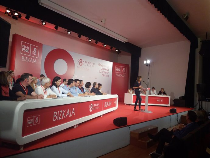 Idoia Mendia clausura el congreso del PSE de Bizkaia