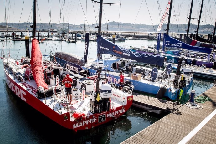 MAPFRE Últimos prepararativos Volvo Ocean Race Lisboa