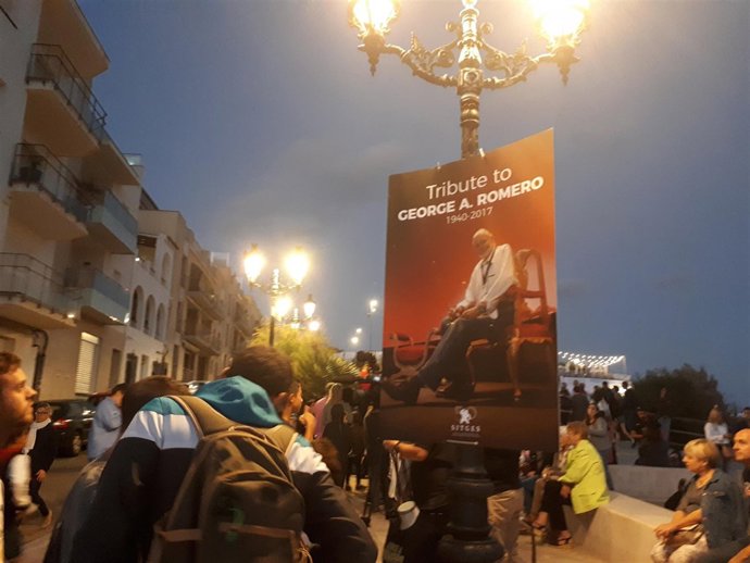 Cartel del homenaje a George A. Romero en el Festival de Sitges