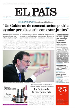 Portada El País 8 de octubre