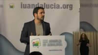 Garzón no cree que PSOE de Sánchez apueste por un gobierno de concentración, "aunque a Susana Díaz le gustaría"