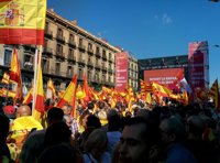 Los organizadores de la marcha por la unidad de España en Barcelona cifran en más de 930.000 los asistentes