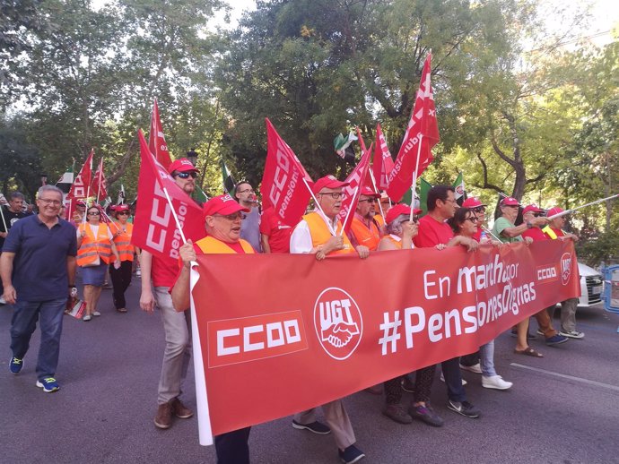 La marcha de las pensiones llega a Cáceres