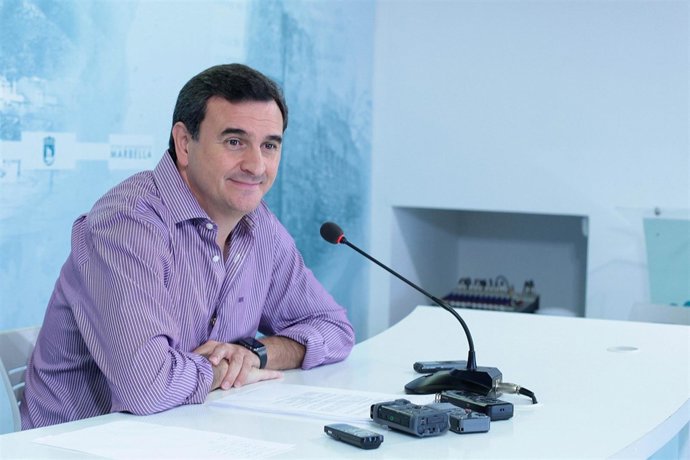 Felix Romero en rueda de prensa en Marbella 