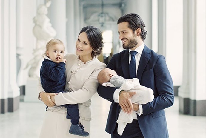 Kungliga slottet, September 2017 Prins Carl Philip, Prinsessan Sofia, Prins Alex