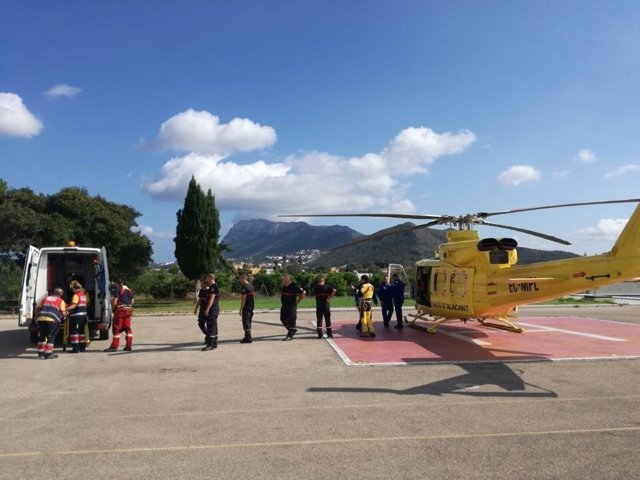 Rescate de uan senderista en el Montgó