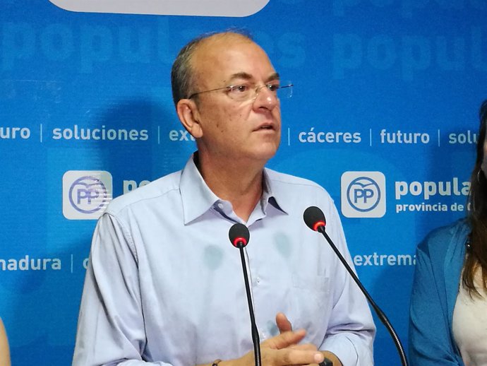 El presidente del PP en Extremadura, José Antonio Monago