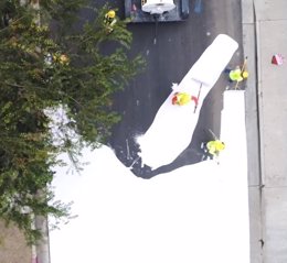 Las calles de Los Ángeles se están pintadno de blanco para bajar temperaturas