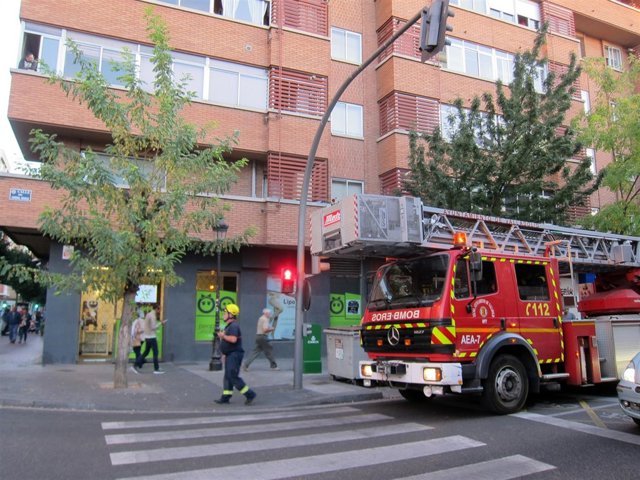 Escenario del accidente en la residencia Belardes.                         