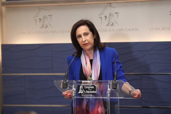 Rueda de prensa de Margarita Robles en el Congreso