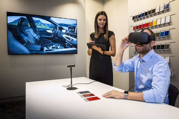 Experiencia de realidad virtual en concesionarios de Audi