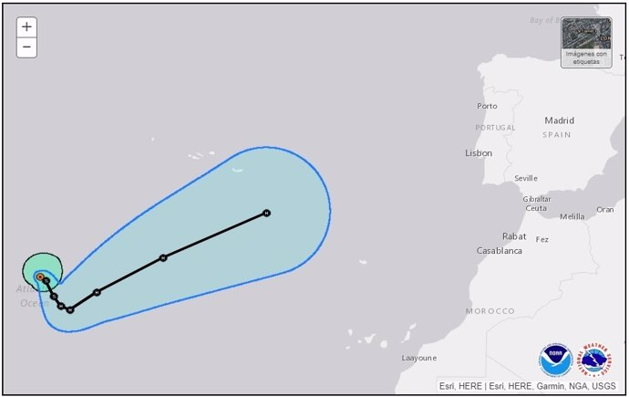 Tormenta tropical Ophelia podrá llegar a España el lunes