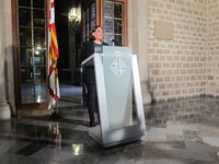 1-O.- El Govern acusa a Ada Colau de equiparar "las porras" de Mariano Rajoy con las urnas de Carles Puigdemont