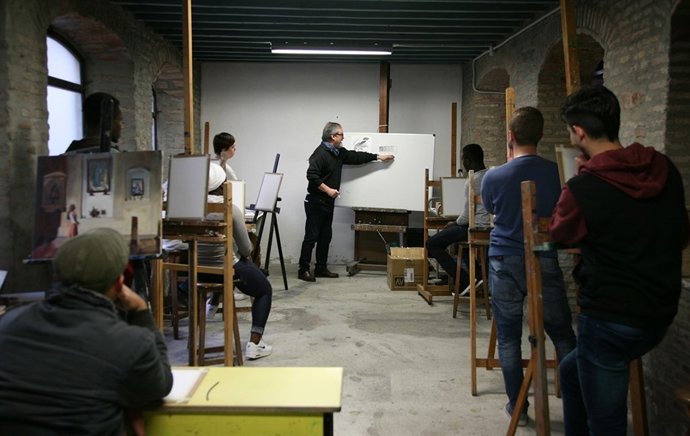 Programa artístico para refugiados en museum jorge rando málaga