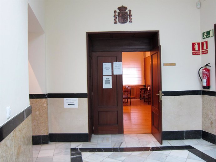 Sala de vistas de la Audiencia de Valladolid.                     